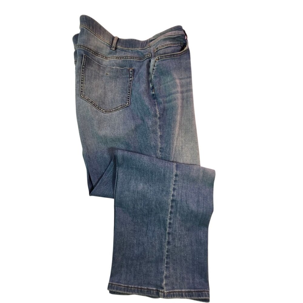 J.Jill Denim Barely Flare Burbank Wash Blue Jeans Womens Size 20 - Picture 2 of 12